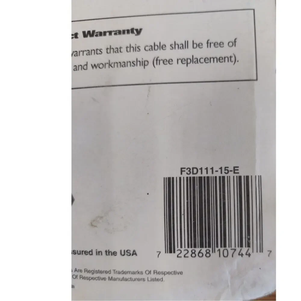 Belkin 15' DB25 Male to Male Pro Series Switchbox Cable - NEW